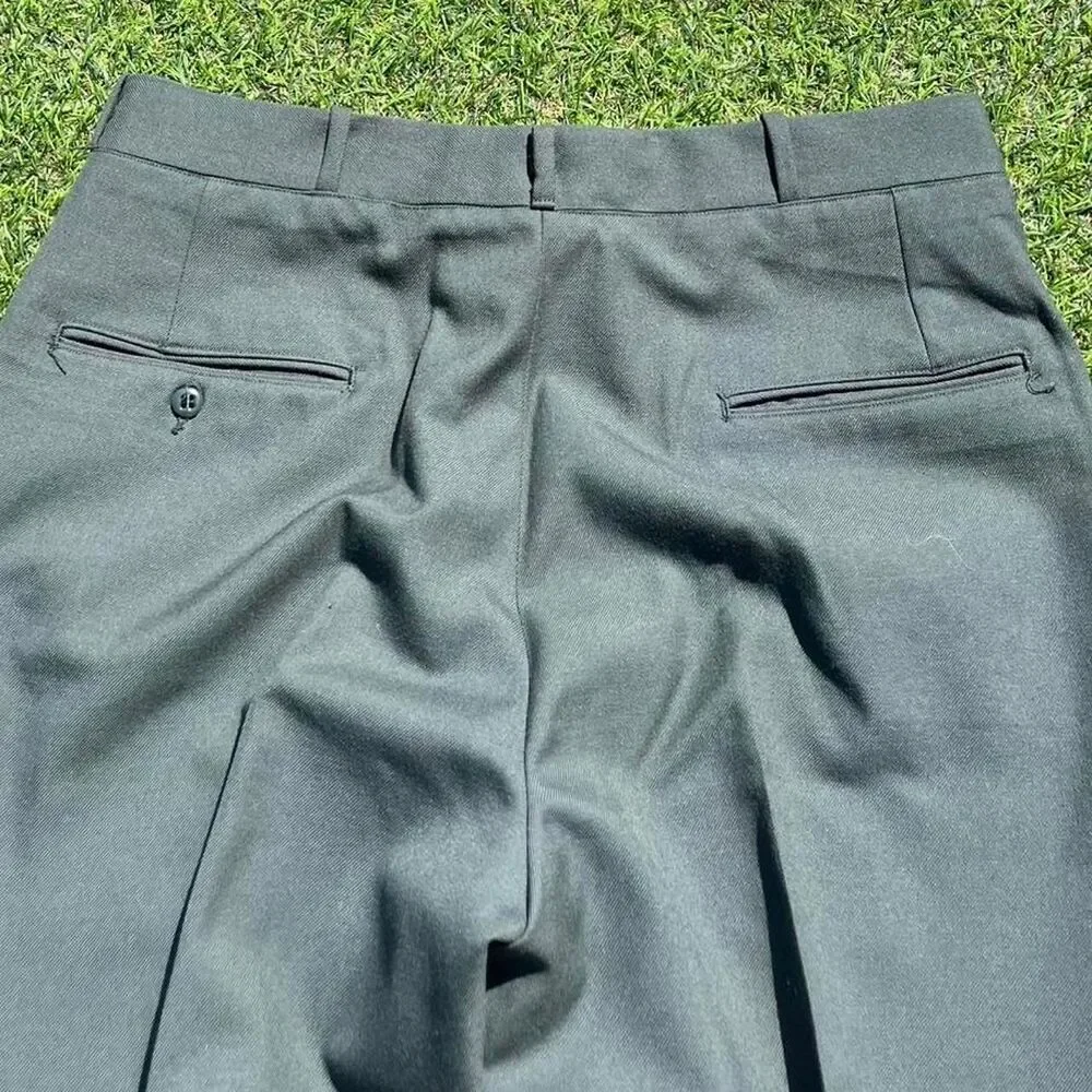 vintage military Men's Green and Grey Trousers